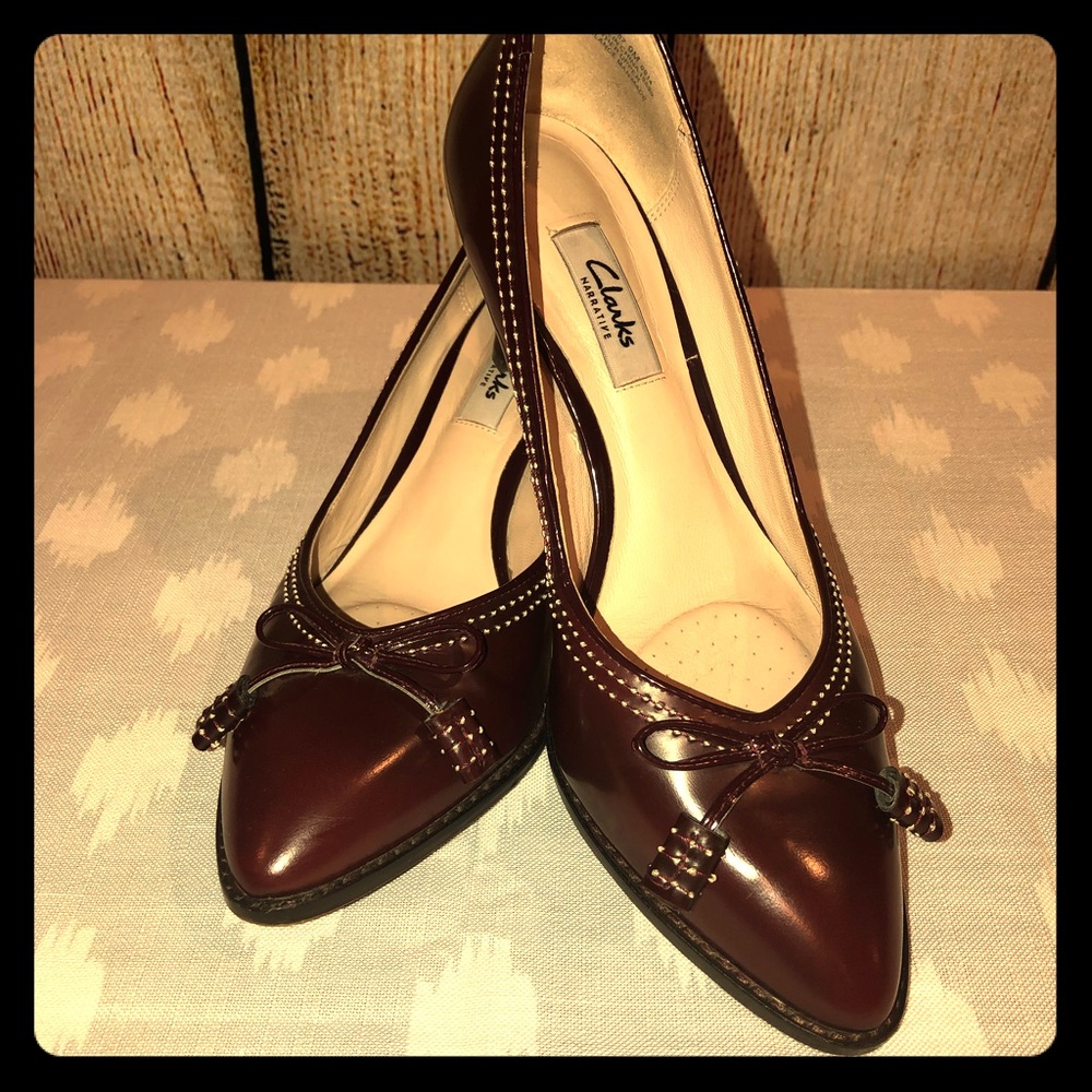 Clark’s leather heels